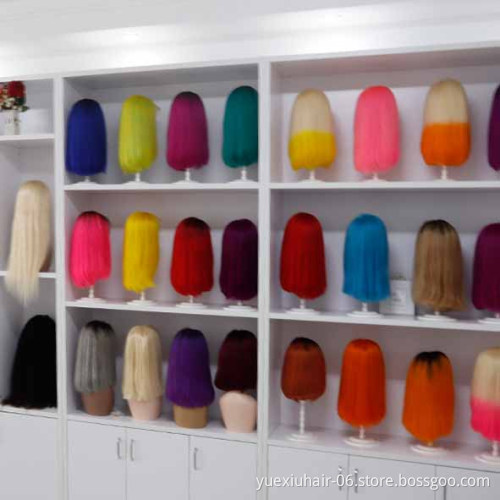cheap wholesale indian brazilian cuticle aligned 100% human  raw Remy Virgin straight curly lace closure front bob wigs vendor
